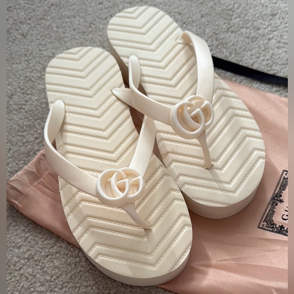 Cream Sandals